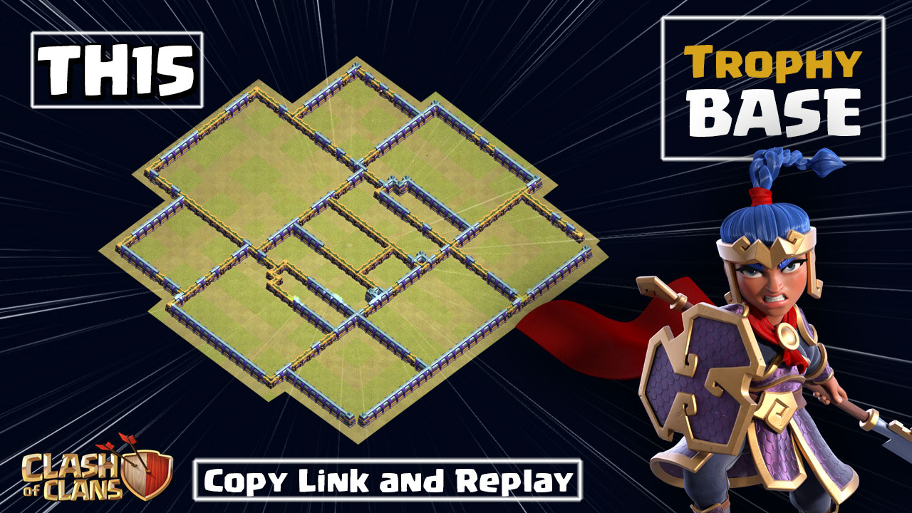 Base TH15 CÙI BẮP Thủ War 6 Lượt Không Nát War 50 vs 50 Clash of clans